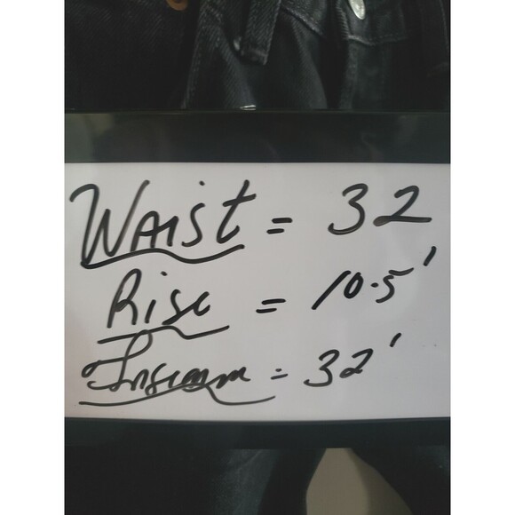 Re/Done Jean Mens 32x32 Black Straight Fit Button Fly Made In The USA New - Picture 9 of 9